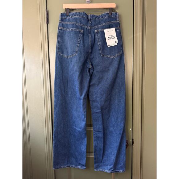 NWT Rag & Bone The Logan Mid-Rise Rigid Wide Leg Jean Annalise Women's Size 29 - Picture 5 of 9